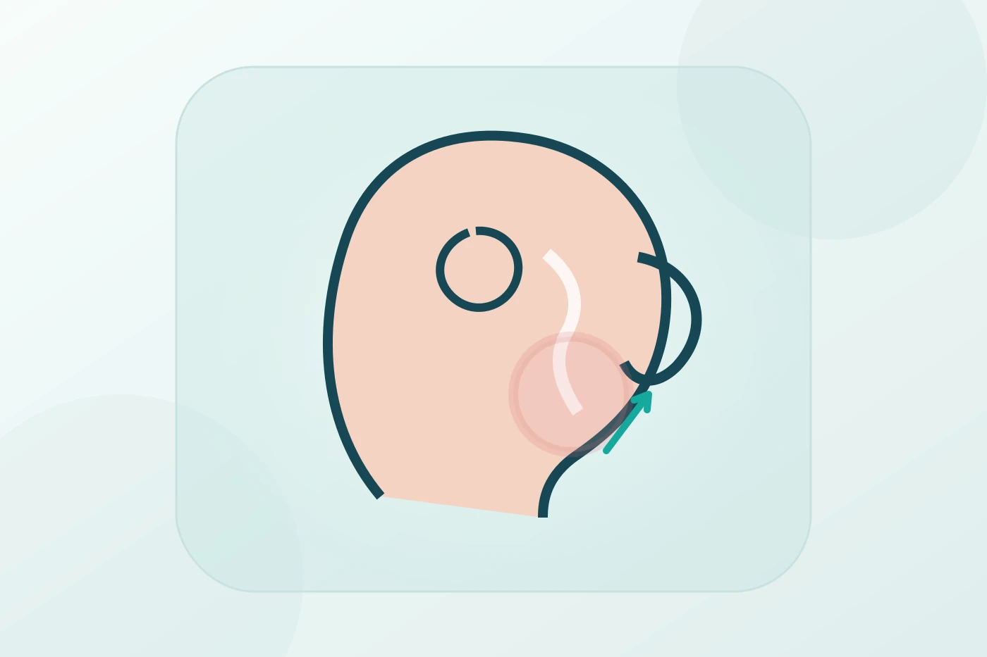 Patient undergoing an ENT airway and throat examination for sleep apnea, with CPAP equipment and an anatomical airway model visible in the clinic.